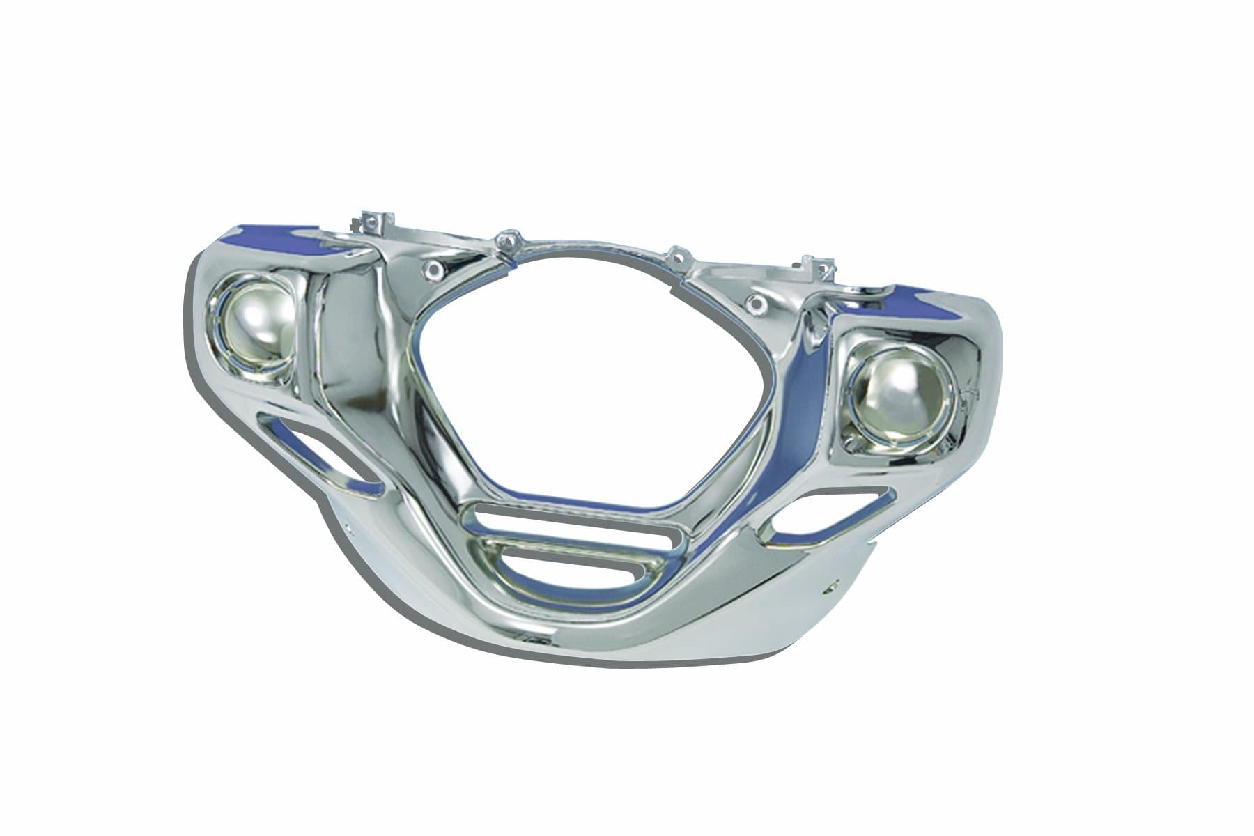 Show Chrome 52-608 Chrome ABS Lower Front Cowl Housing For 2001-17 Honda Goldwing GL1800, F6B 2013-17,Old Round Style Fog Light Cutouts