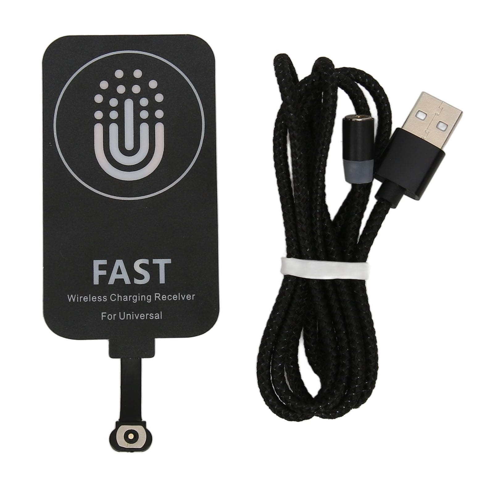 Thin Charging Receiver, Micro USB Receiver, Type C Magnetic Suction Dual Purpose Charging Patch Magnetic Back Patch