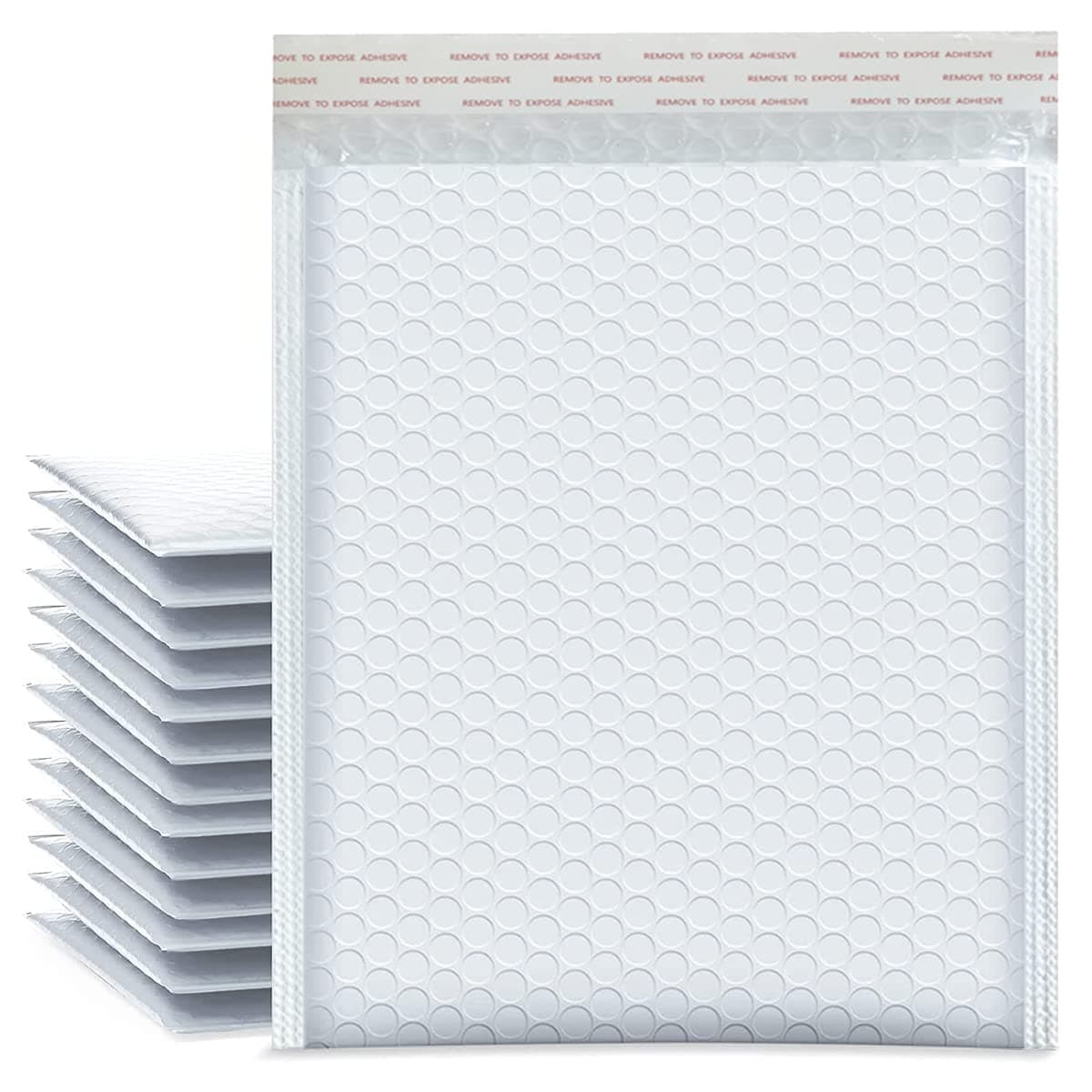 25pcs Padded Envelopes Large Poly Bubble Mailers Bubble Envelopes Self Seal Bubble Mailers for Shipping Mailing 200x300MM (White)