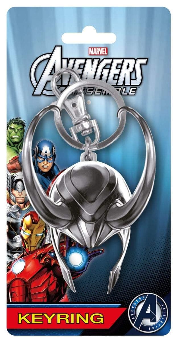 Marvel Loki Helmet Pewter Key Ring
