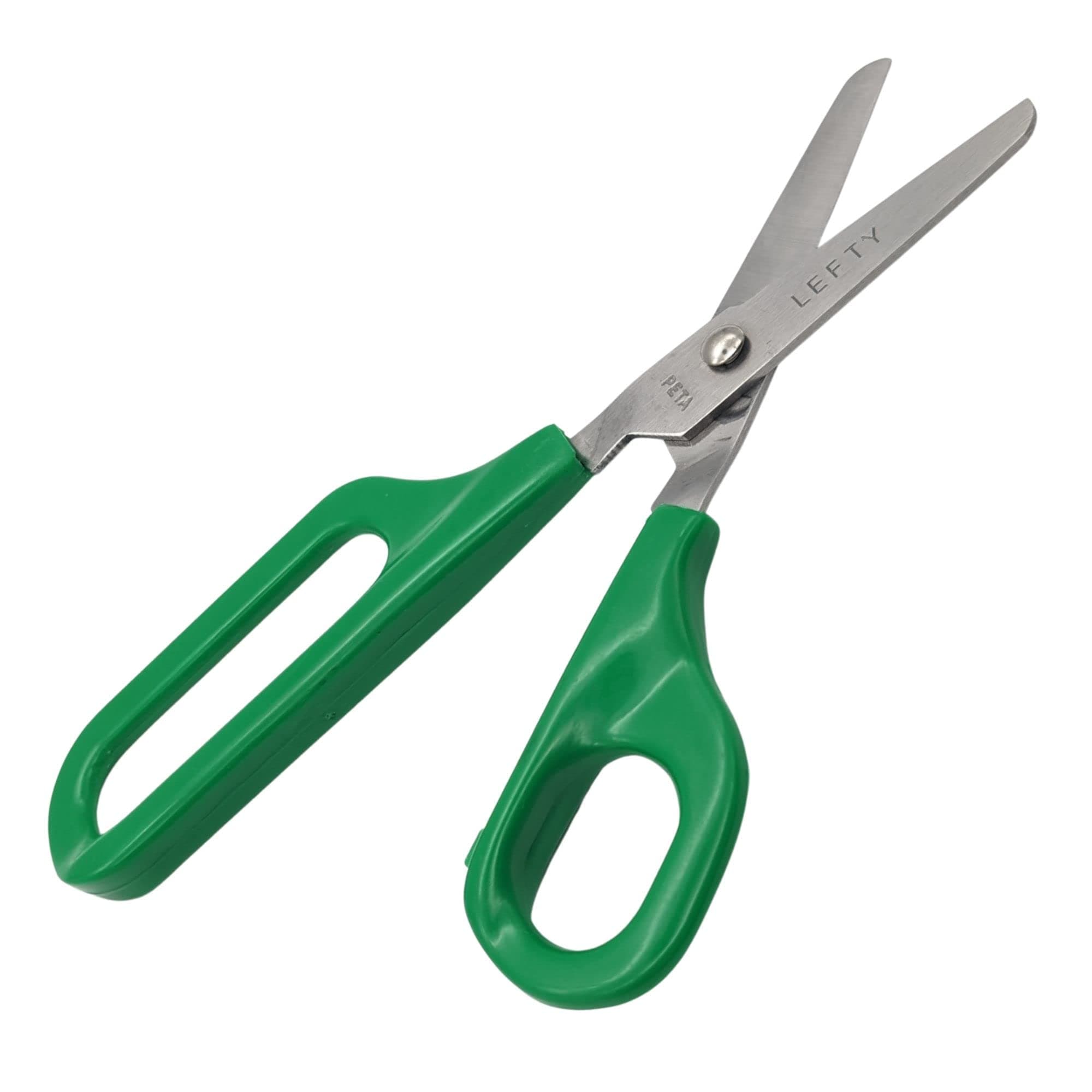 PETA Easi-Grip Children's Scissors with Long Loop Handle, Ergonomic Grip to Increase Stability, Ideal for Anyone with Poor Hand Control, Weak Grip and Joint Problems, 45mm Left Handed Blade