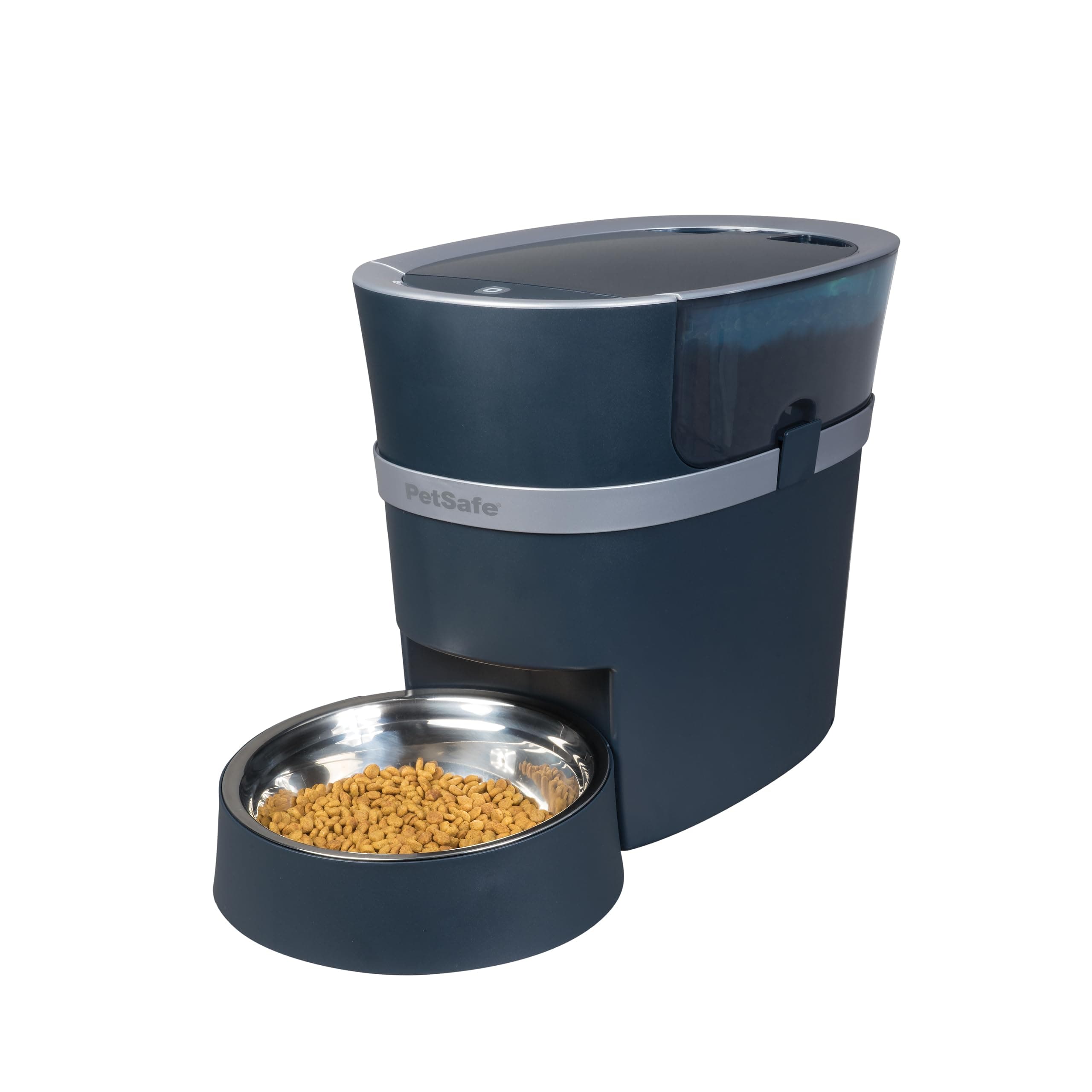 Smart Feed Pet Feeder - Automatic Cat Feeder, Automatic Dog Feeder with App - Compatible with Alexa, Apple, Android - Backup Batteries for Power Outage, Black