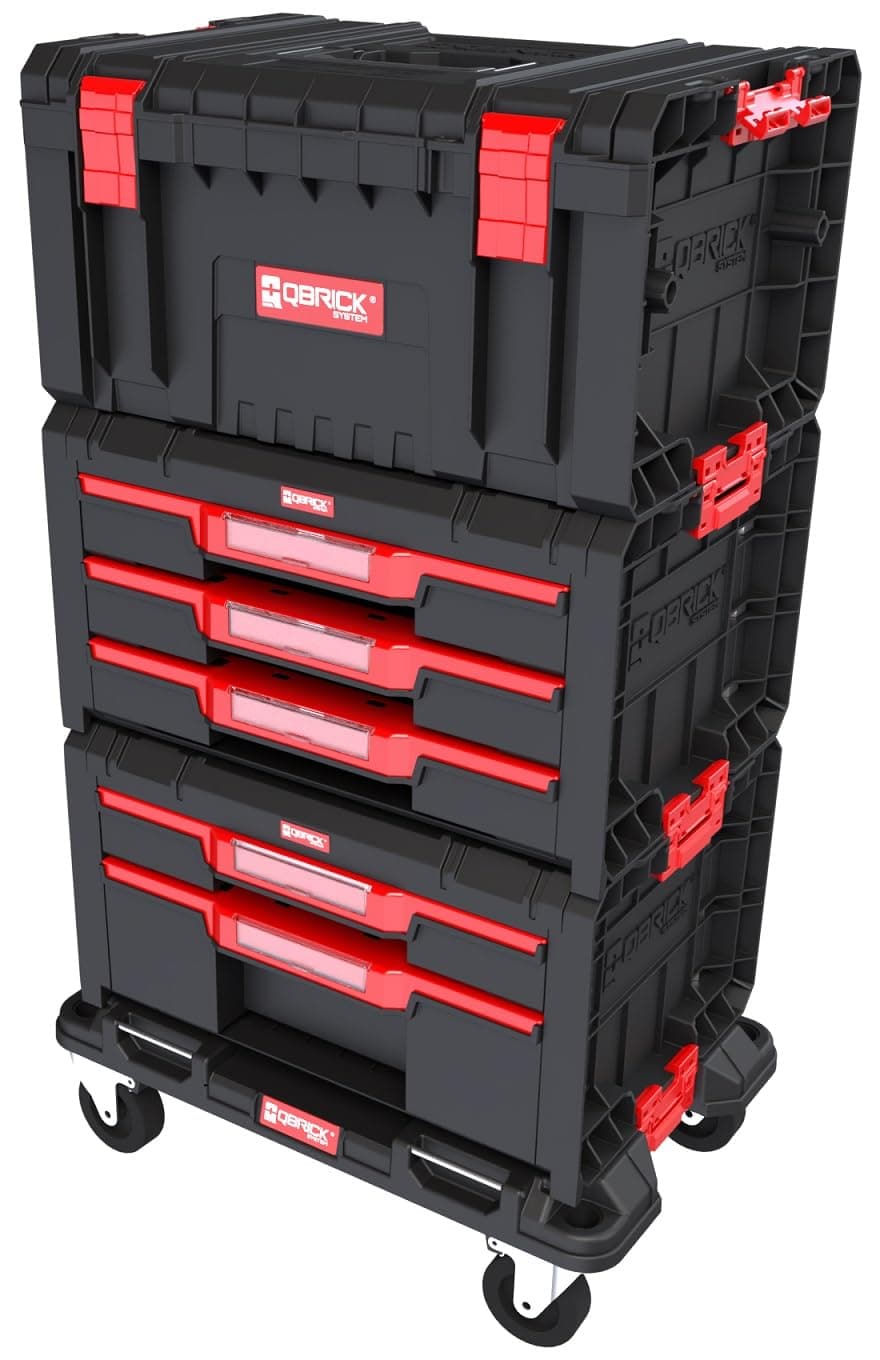 Qbrick Qbrick System Pro Drawer Workshop Set 2 - Complete Tool Set - High Mobility - Functional Design - Easy Access to Tools
