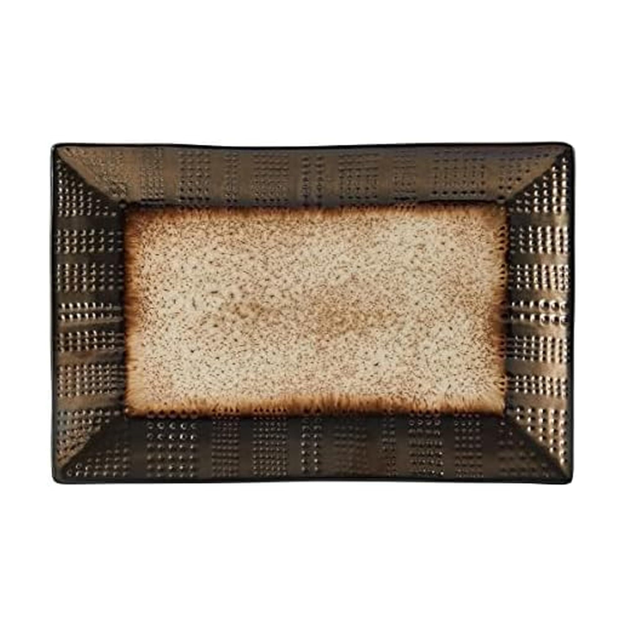 Verona Cream Rectangular Platter, 13.75 Inch