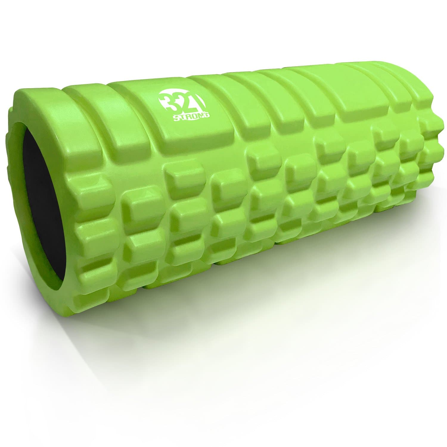 (Fluorescent Lime) - 321 STRONG Foam Roller - Medium Density Deep Tissue Massager for Muscle Massage and Myofascial Trigger Point Release, with 4K eBook