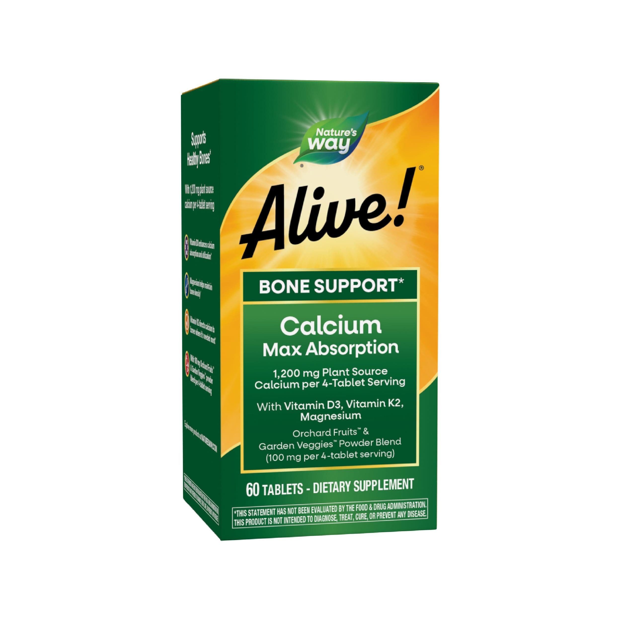 Alive Calcium Bone Formula Max Absorption 60 Tablets