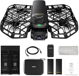 HOVERAir X1 PROMAX 8K Drone with Camera, Foldable Action Flying Camera with 42 KM/H Follow Speed, 10+ Fully Automatic Flight Modes, Fly Anywhere with OmniTerrain, SmoothCapture 2.0(Basic Combo)