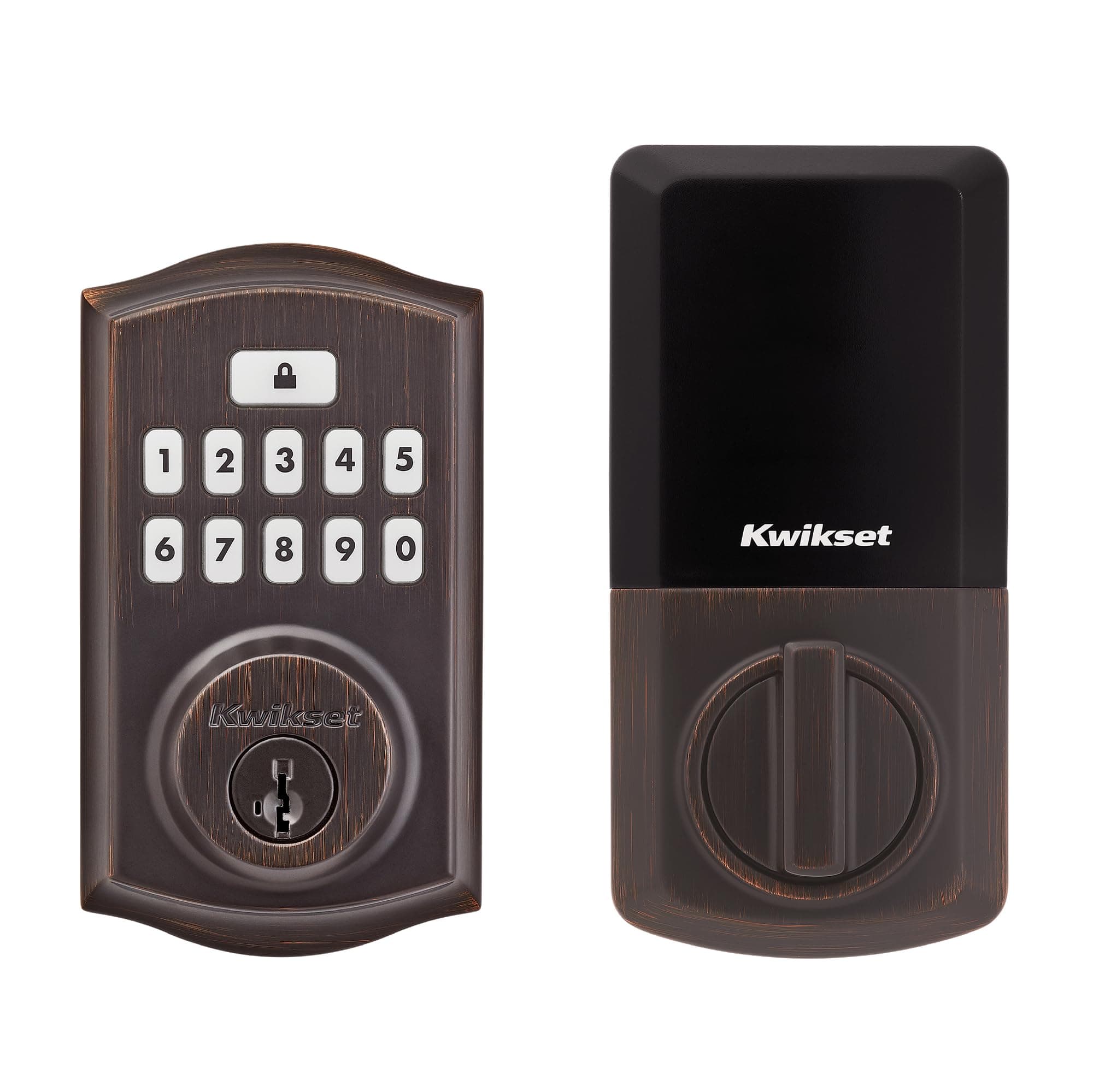 SmartCode 260 Keyless Entry Electronic Keypad Deadbolt Door Lock with Auto-Lock, Custom User Codes, Advanced Security in Venetian Bronze Traditional