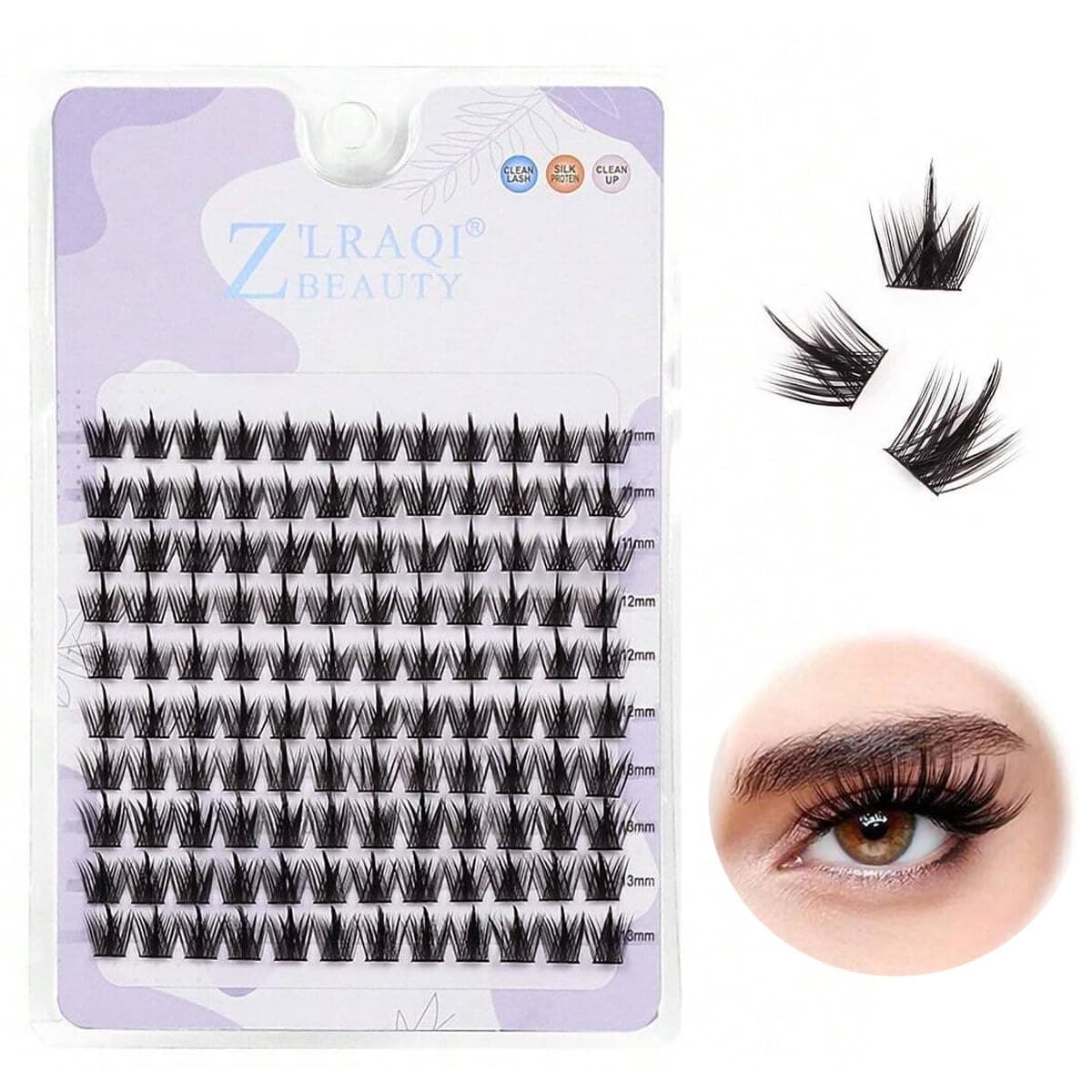 160PCS Eyelash Clusters Lash Kit