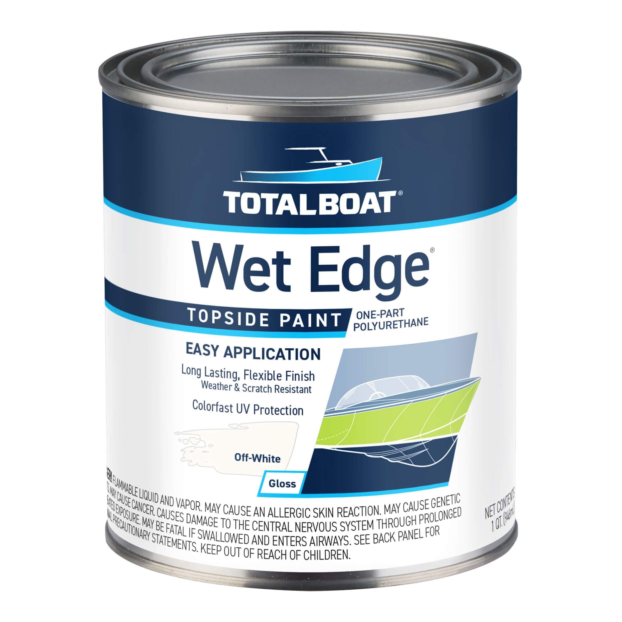 Wet Edge Topside Paint (Off-White, Quart)
