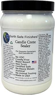 Earth Safe Finishes Candle Crete Concrete Sealer (Clear, 32oz)