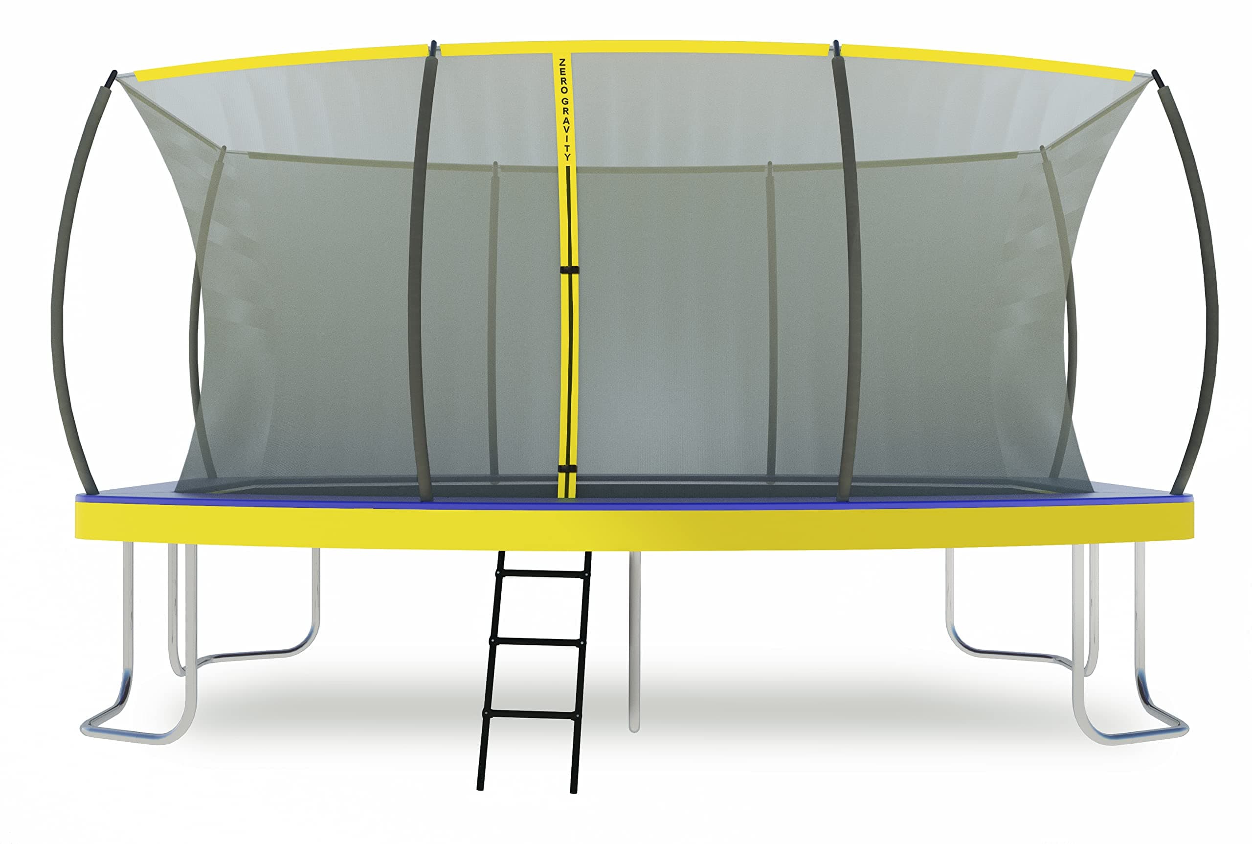 Ultima 5 Rectangular Barrel Trampoline in 3 Sizes. High Specification with Safety Enclosure Netting and Ladder