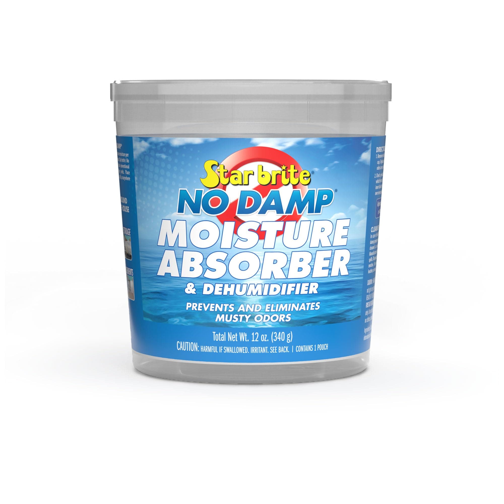 No Damp Moisture Absorber & Dehumidifier - Simple, Portable, Humidity Control for Boats, RVs, Seasonal Homes & More - Prevent Musty Odor & Moisture Damage