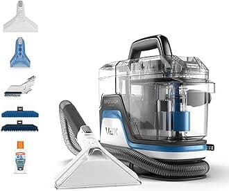 SpotWash Home Duo Spot Cleaner | Remove spills, stains and pet messes | Extra-wide Cleaning Tool | Perfect for Home and Car - CDSW-MPXP, 0.72 Litre, White/Blue, 400W