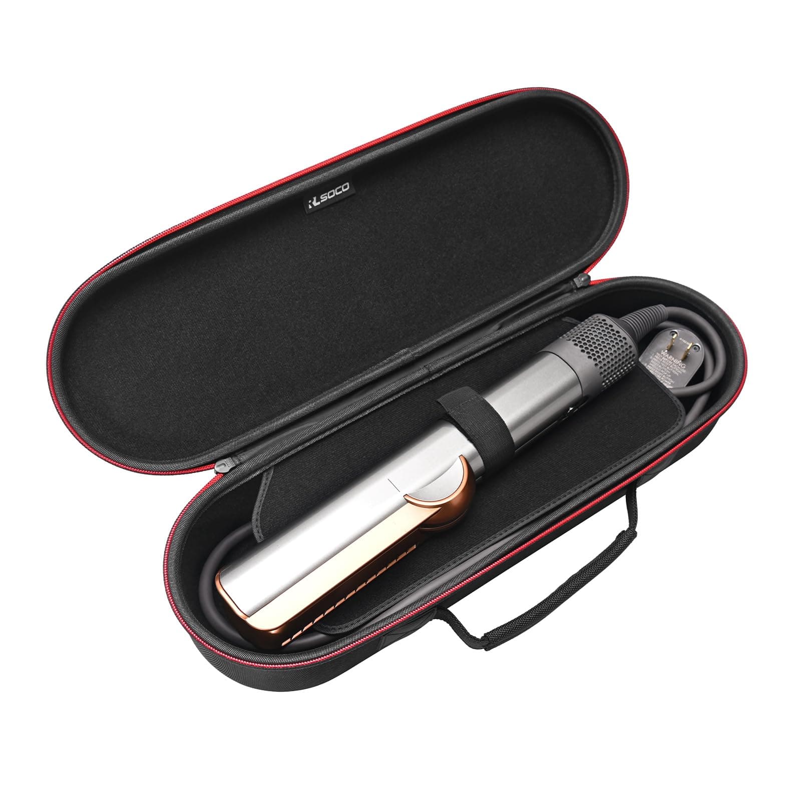 RLSOCO Travel Case for Dyson Airstrait Straightener & for Dyson Corrale Hair Straightener - Black