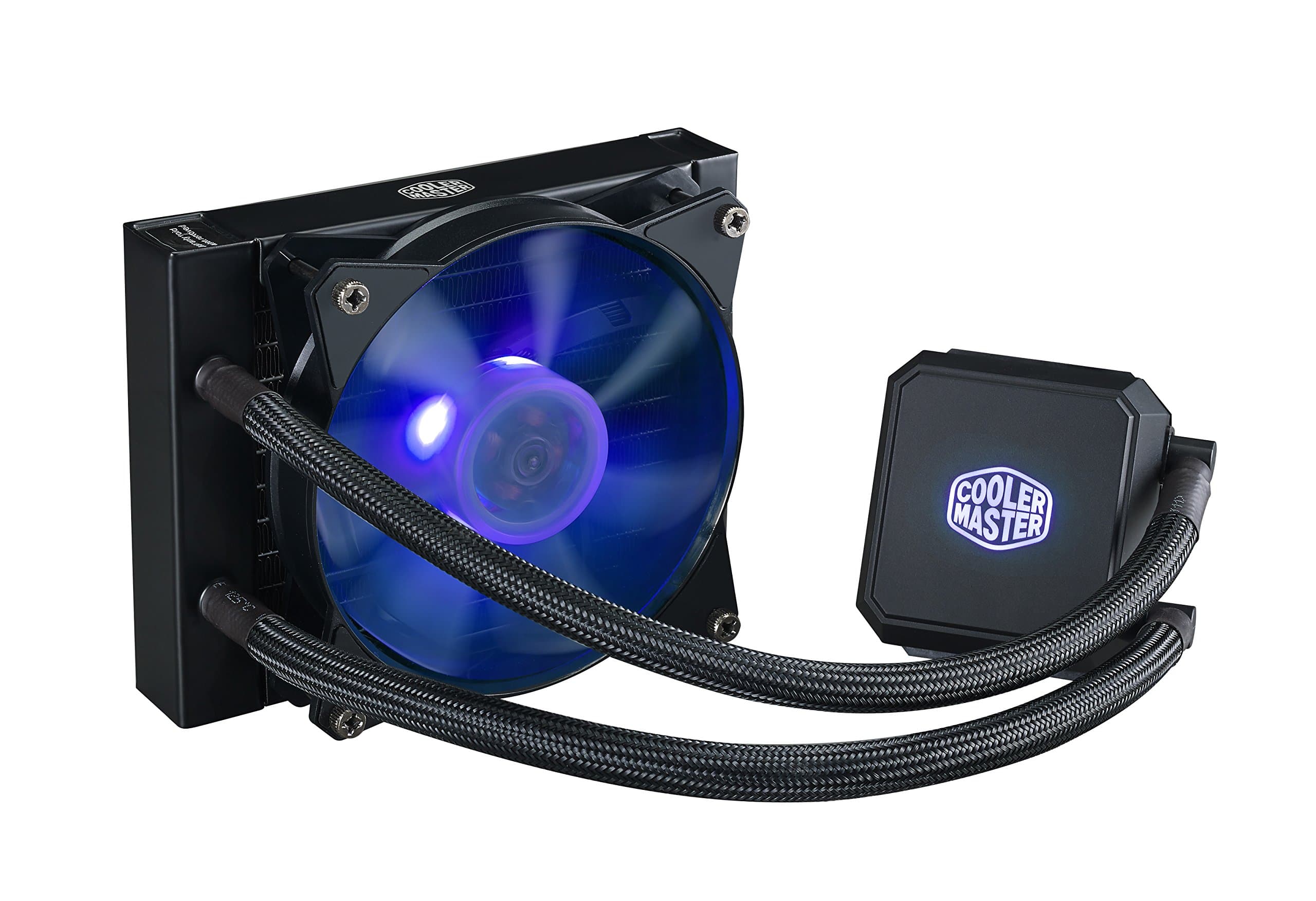Masterliquid Lc120E Rgb Close-Loop Aio Cpu Liquid Cooler, 120Mm Radiator, Dual Chamber Pump, Amd Ryzen/Intel Lga1151