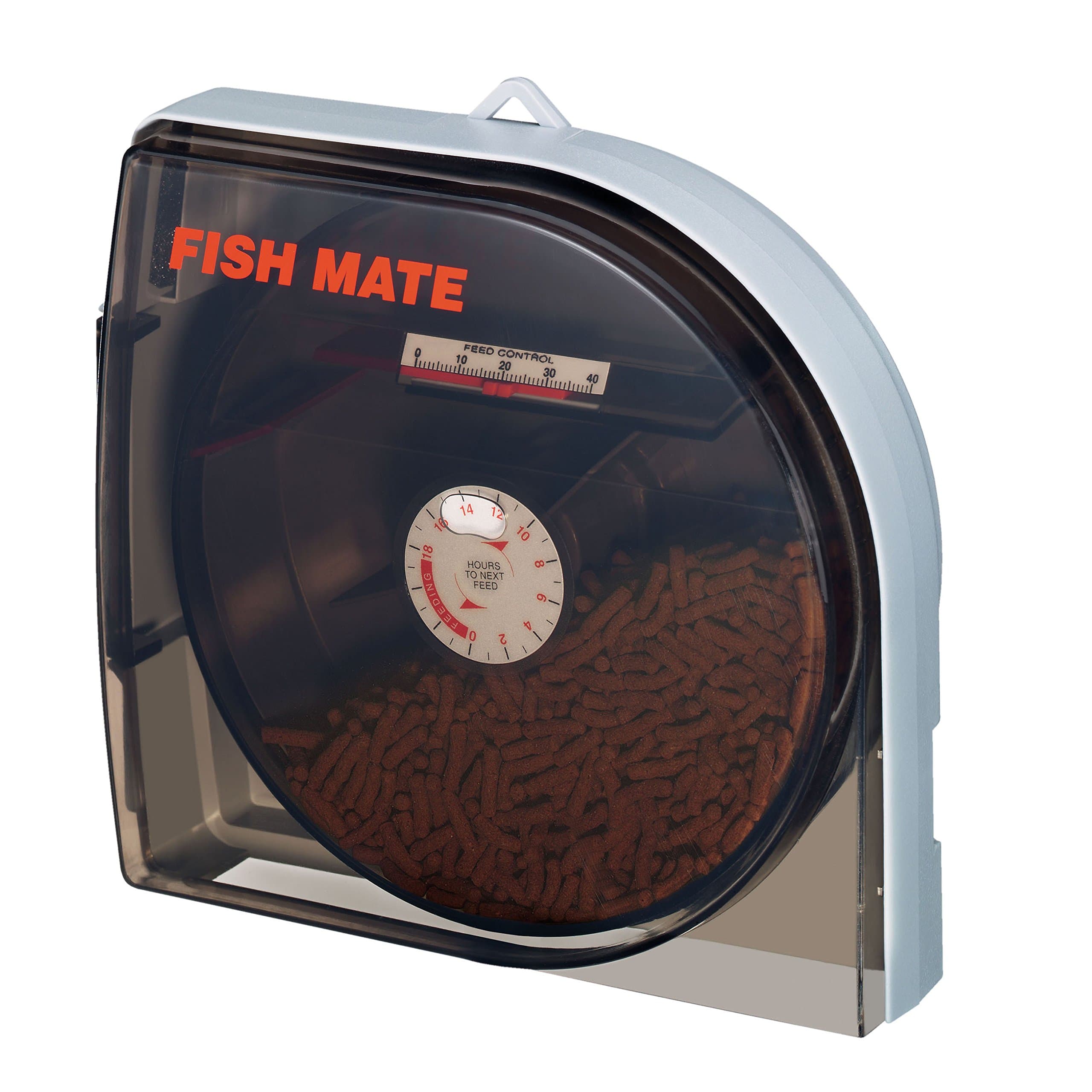 Fish Mate Automatic Pond Fish Feeder (P21) - Quartz Timer Feeder Designed for Ponds and Large Aquariums, Suitable for All Food Types, Serves Up to 21 Meals