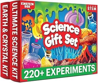 Science Gift Set for Boys & Girls Aged 8-10-12-14 Years | Birthday Gifts Ideas for Kids | STEM Learning Toys for 8,9,10,11,12,13,14-Year-Olds | 2-in-1 Educational Toys Set |