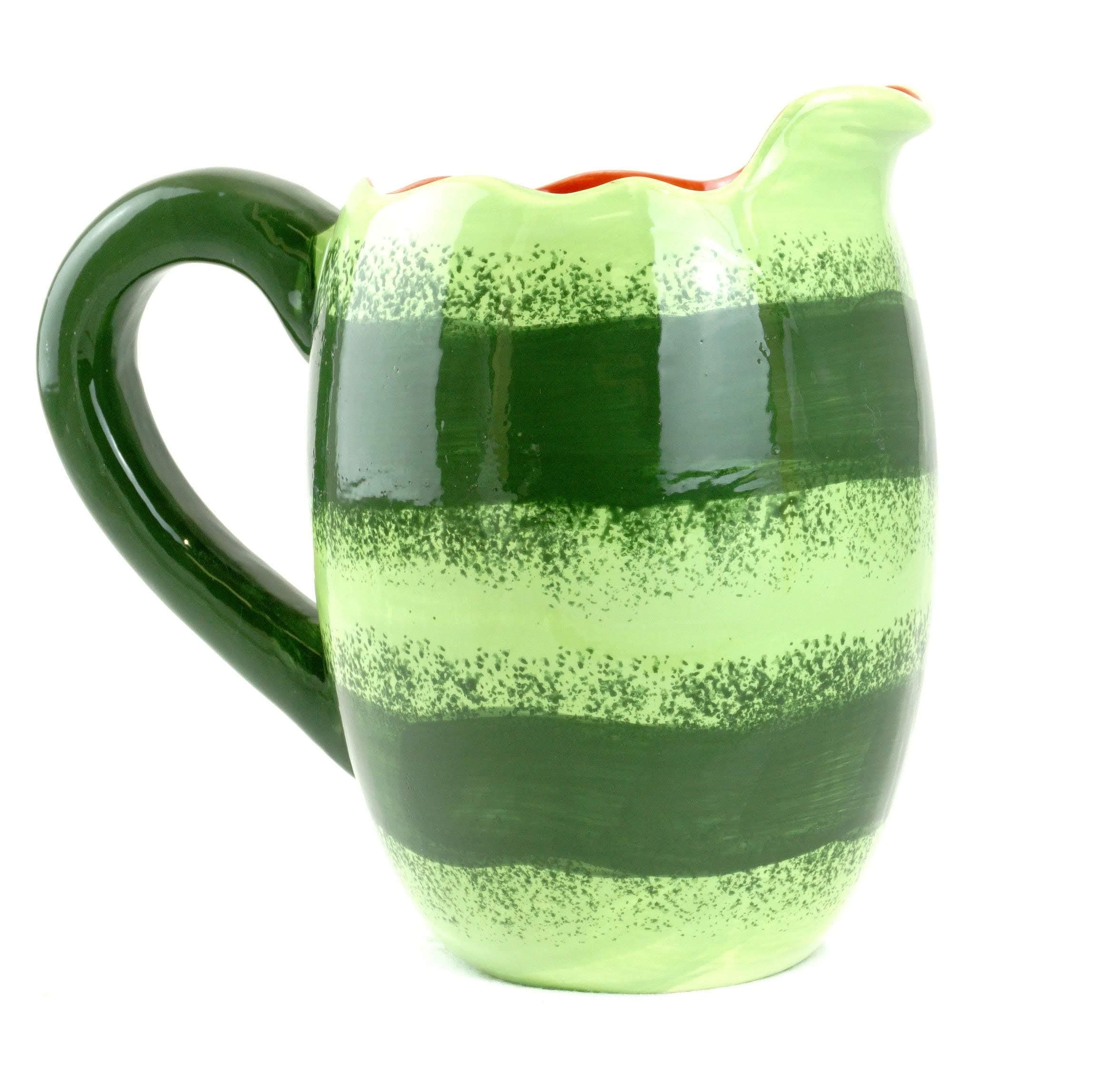 Summertime Watermelon Ceramic Pitcher