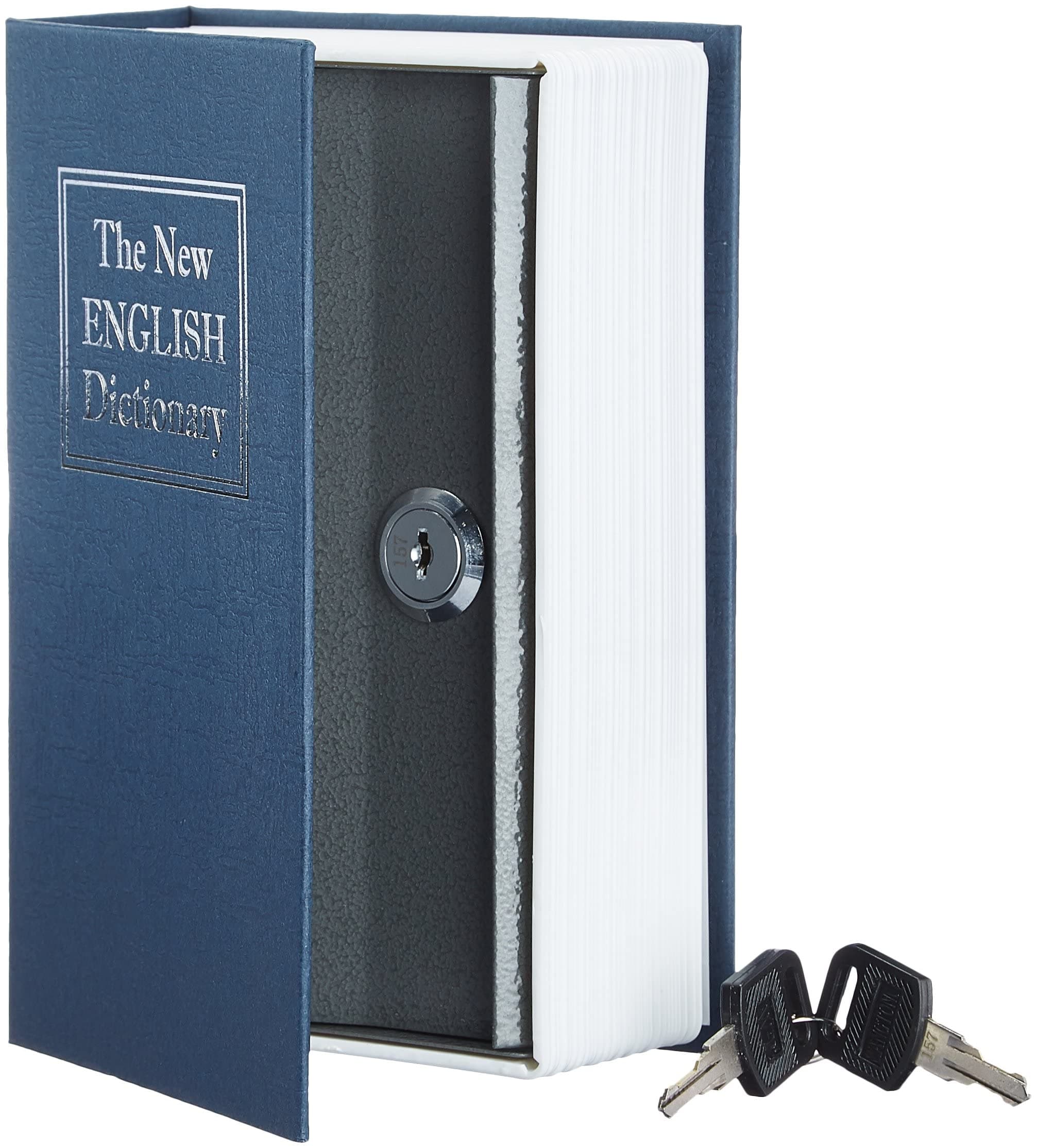 – Amazon Basics Book Safe Key Lock, Medium, Blue