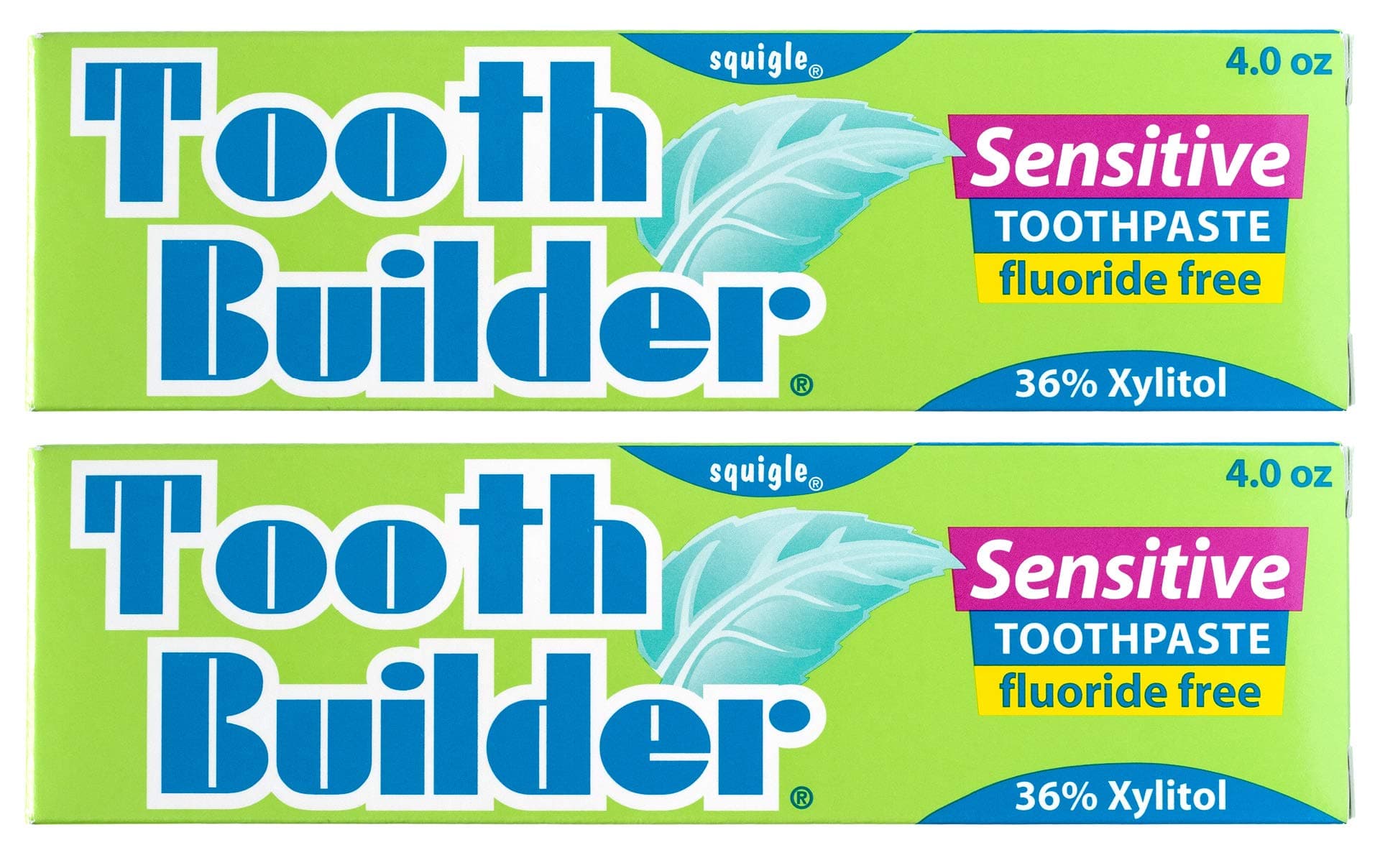 Tooth Builder SLS Free Toothpaste (Stops Tooth Sensitivity) Prevents Canker Sores, Cavities, Perioral Dermatitis, Bad Breath, Chapped Lips, 4 oz (8 Ounce (Pack of 2), Unflavored)