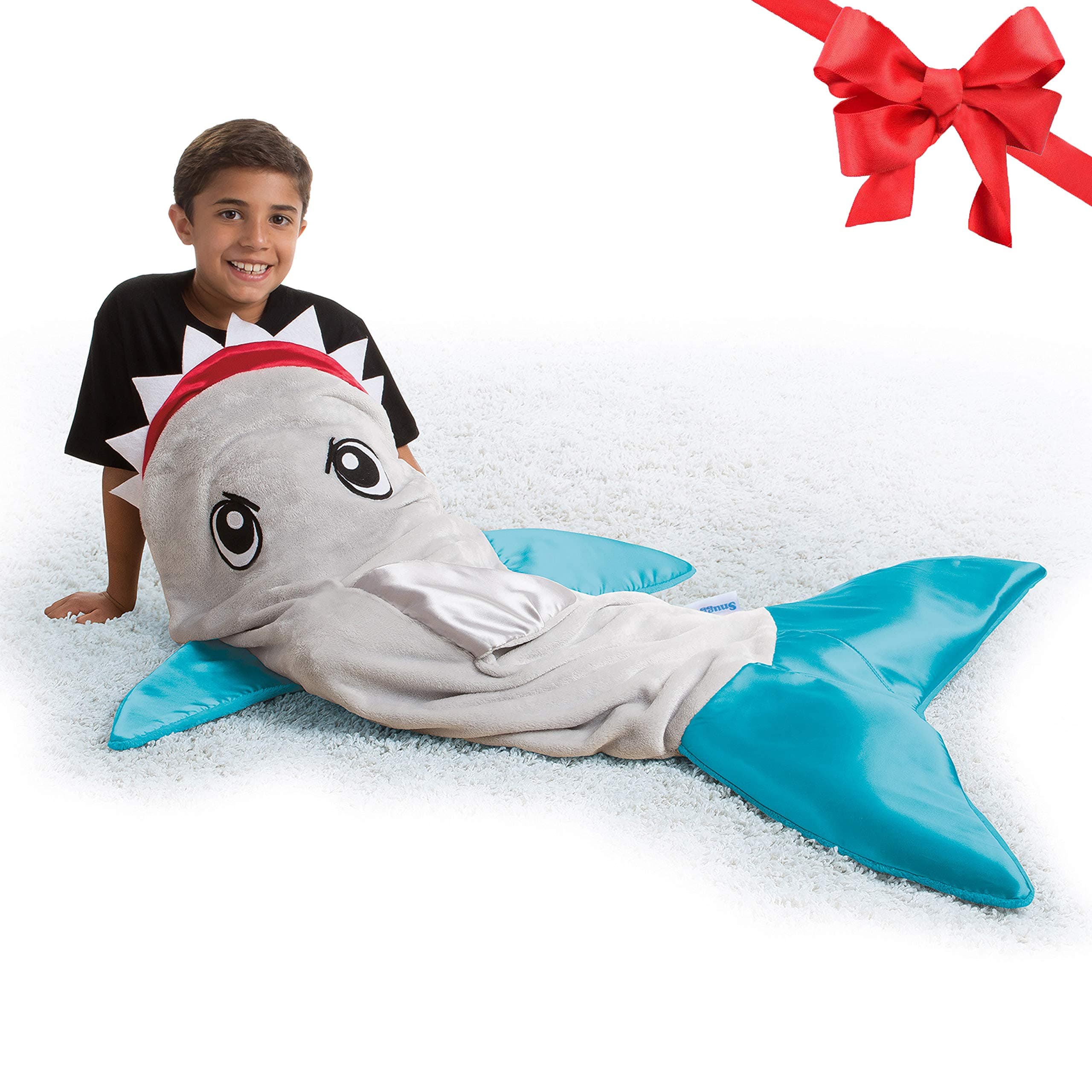 Snuggie Tails Shark, polyester, Gray, 5'
