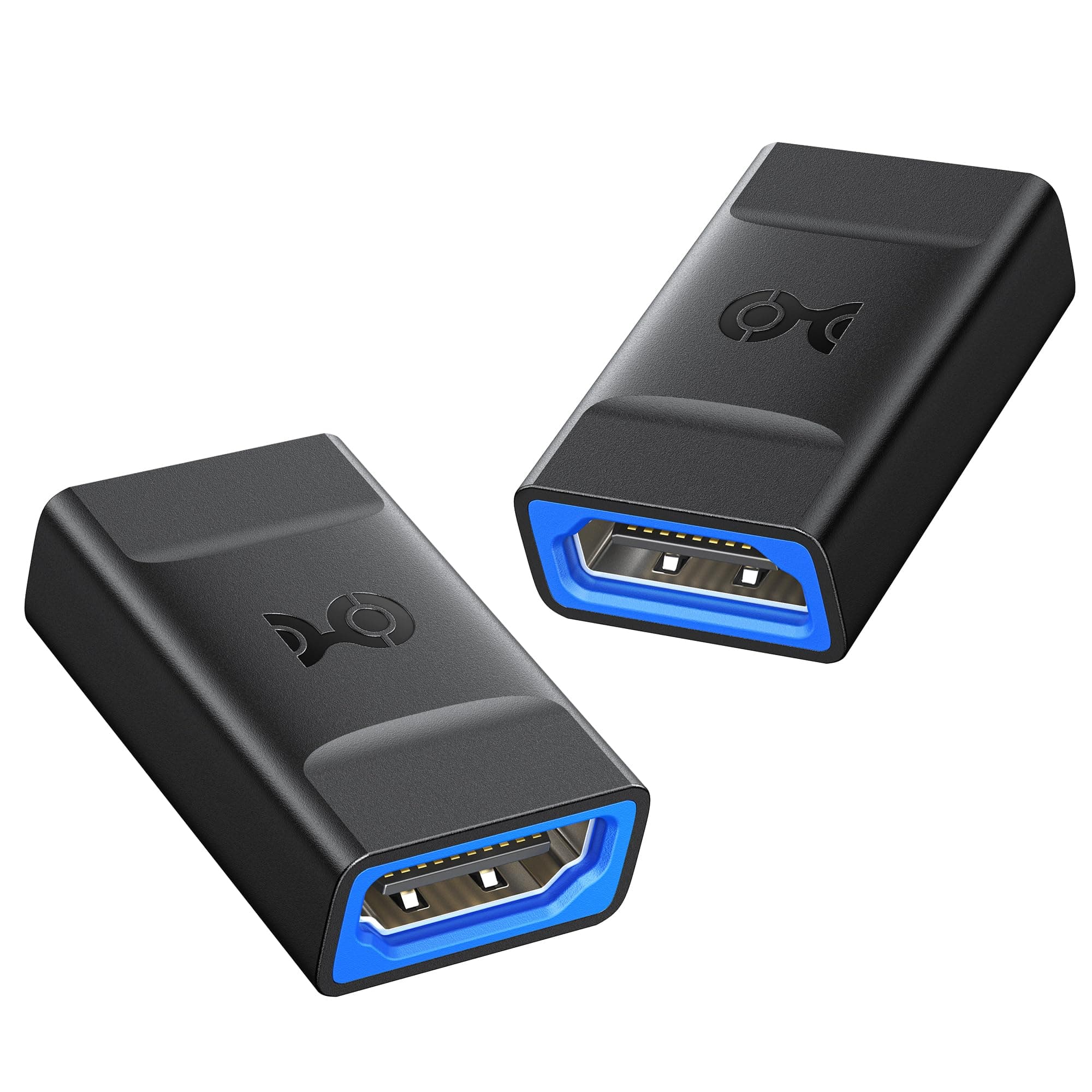 Cable Matters 2-Pack 48Gbps HDMI 2.1 Coupler & Extender for 8K@60Hz / 4K@240Hz HDR, Female to Female Adapter, Black