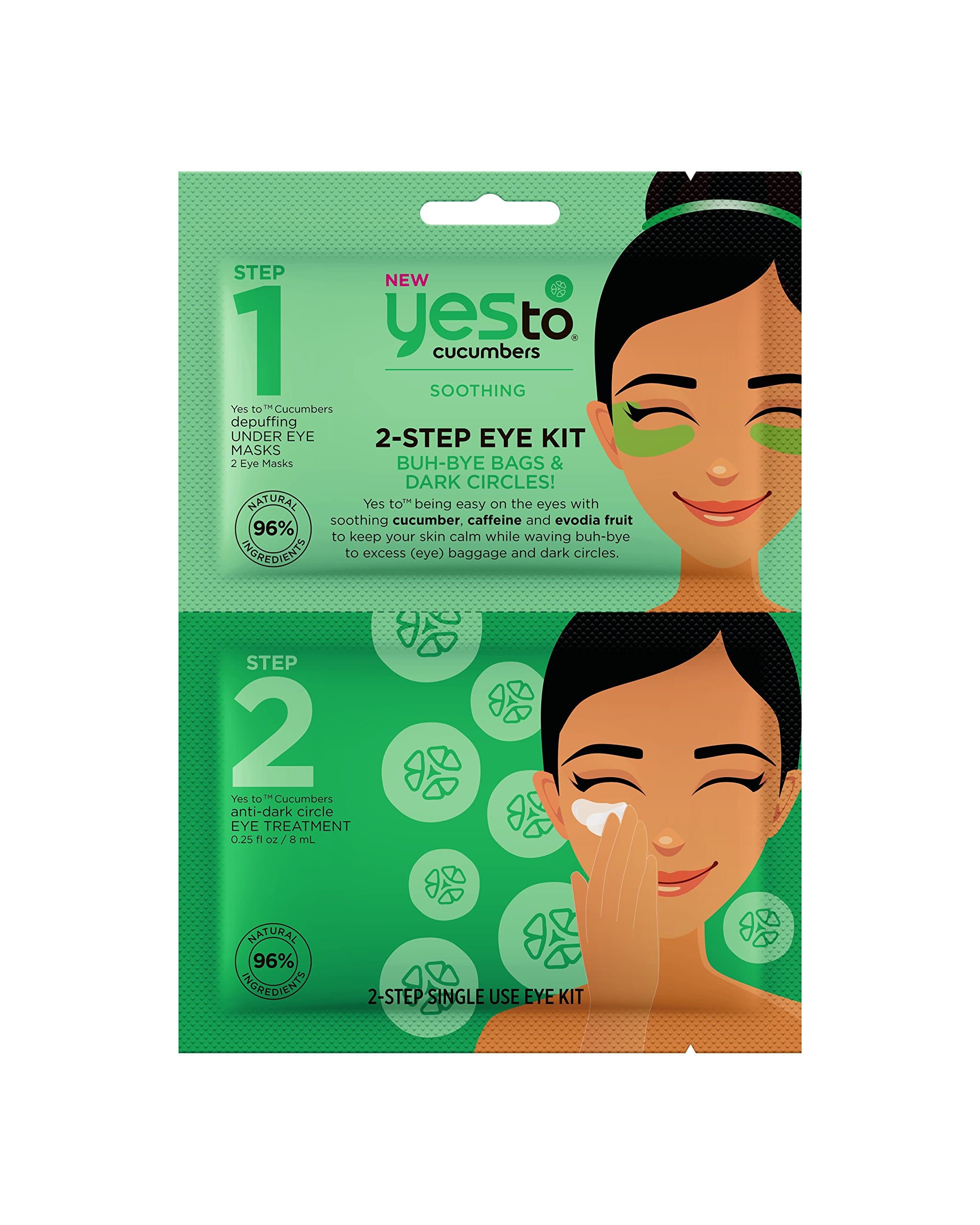 YES TOCucumbers 2-Step Eye Kit, 1 Count
