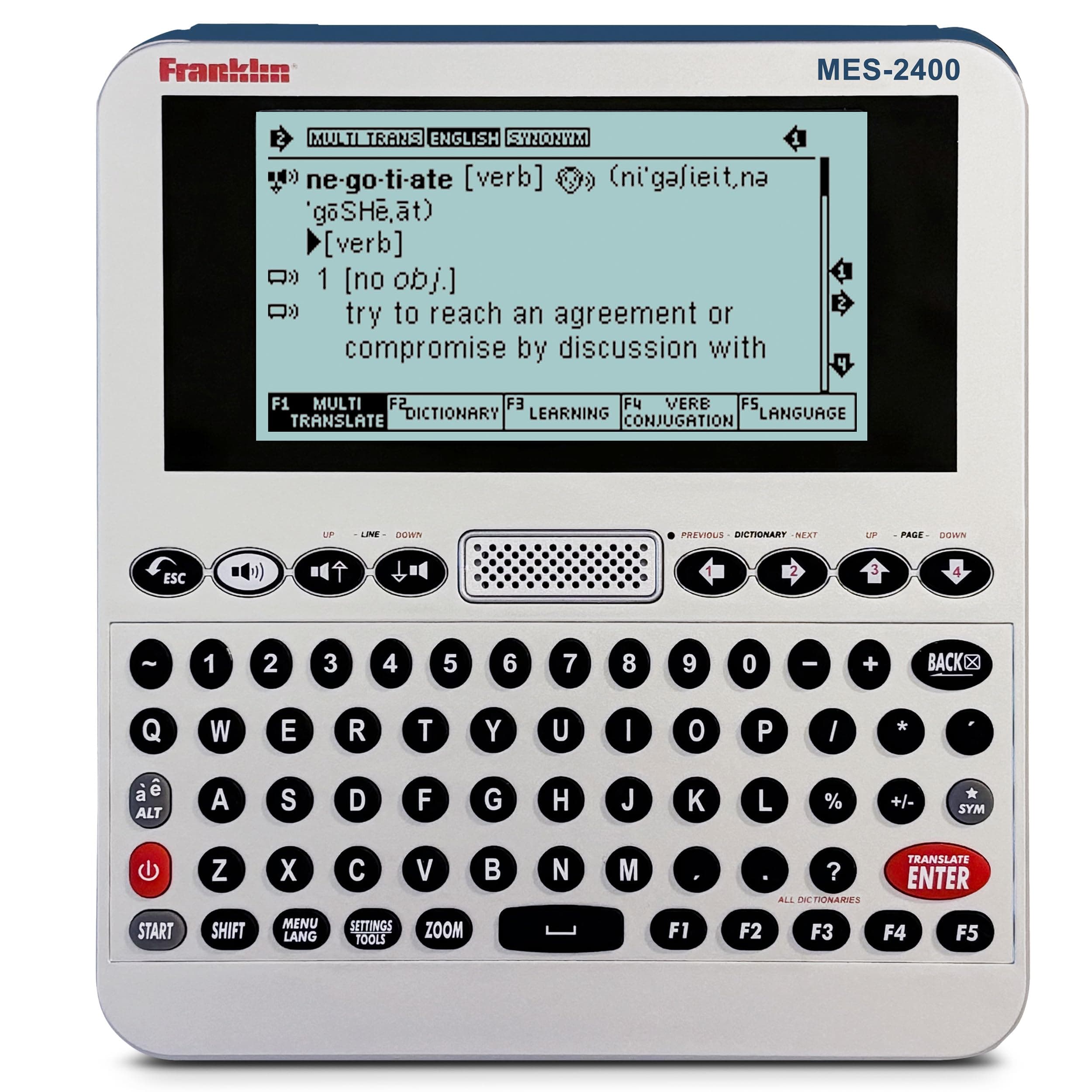MES-2400 Digital Talking Dictionary, Multi-Language Translator, Talking Phrase Book & More