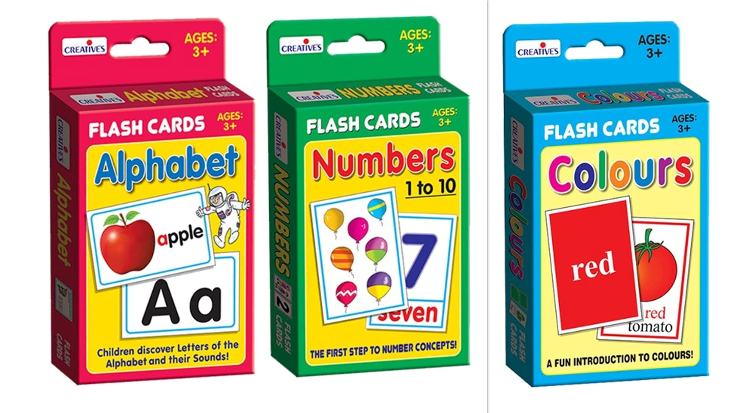 Creative's flash cards colours