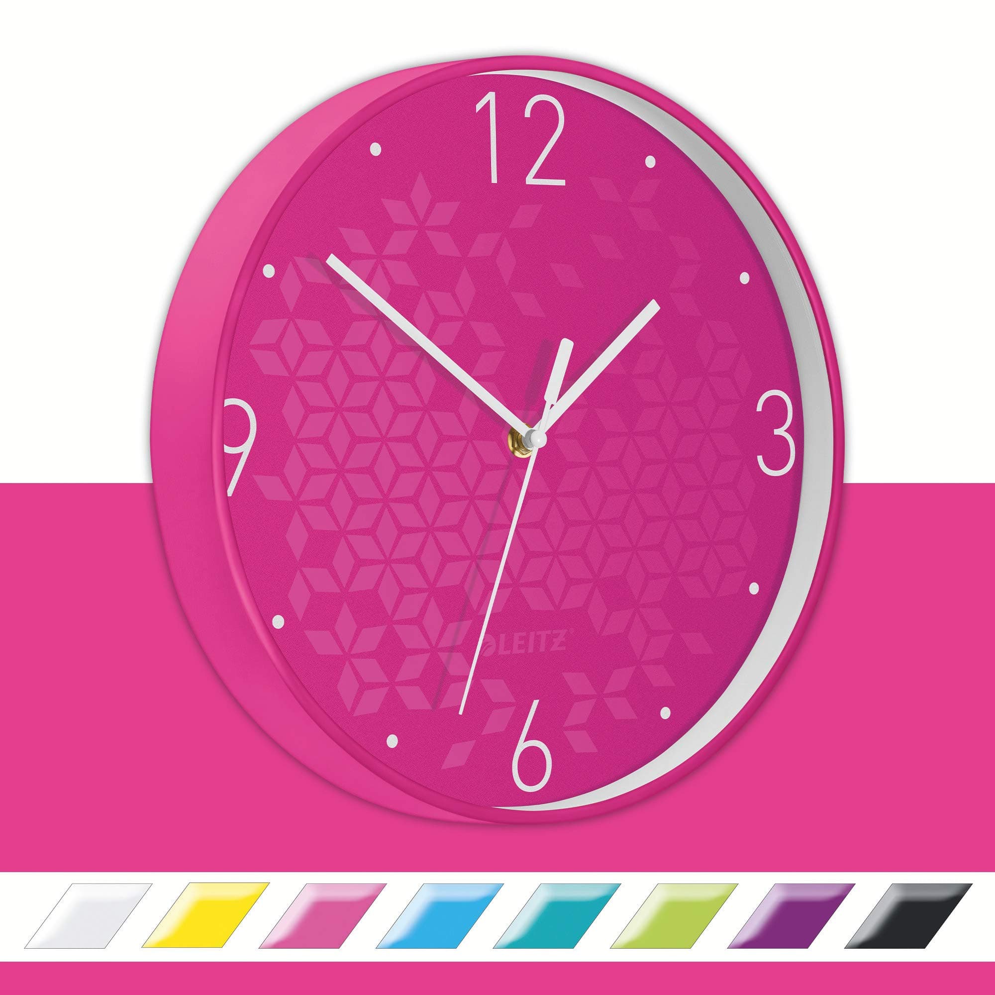 Leitz Wow Wall Clock Pink