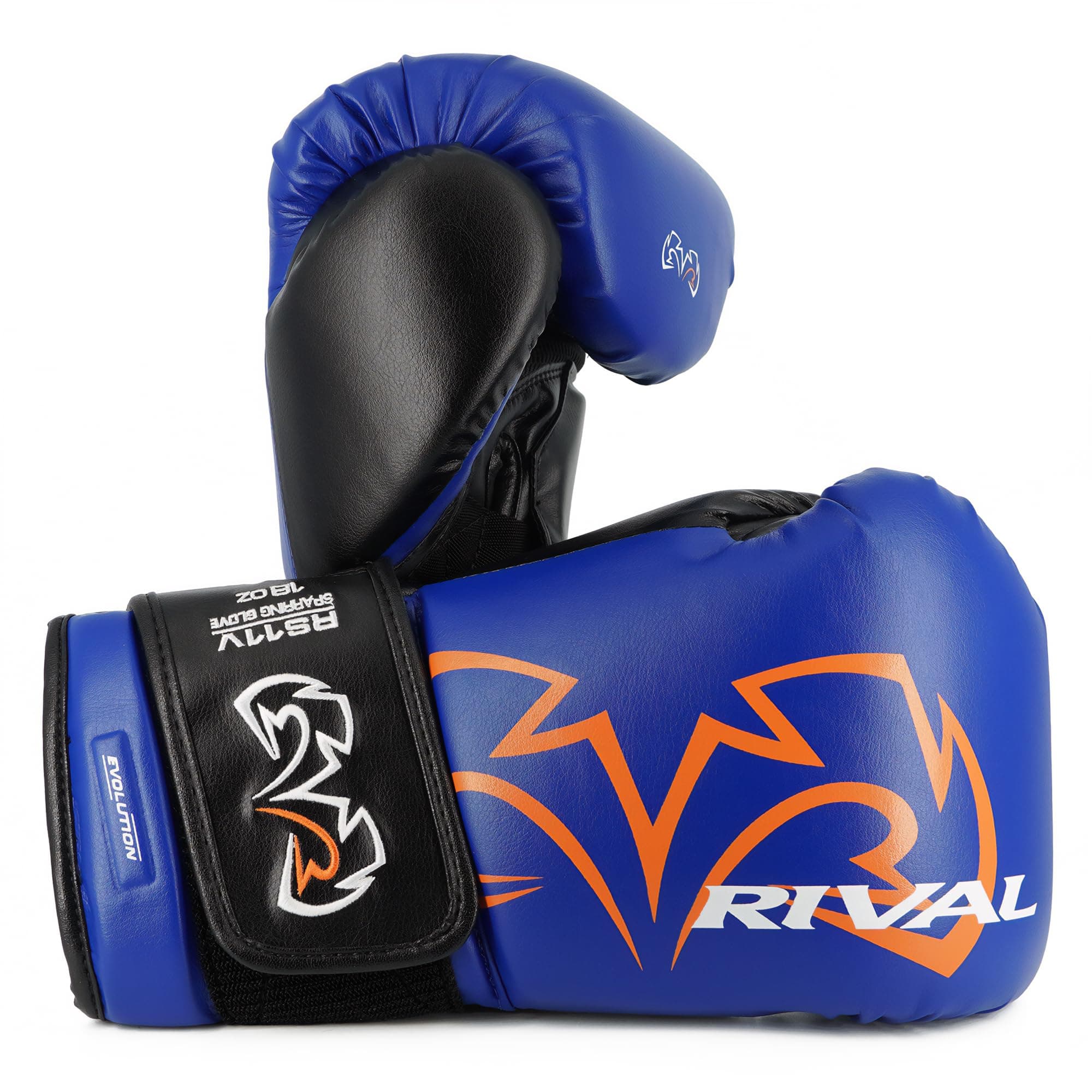 RIVAL Boxing RS11V Evolution Sparring Gloves, Extra-Thick 2” Padding, V-Strap Wrist Lock 2 System, Large Hand Compartment, and 15 Degree Angle Cuff