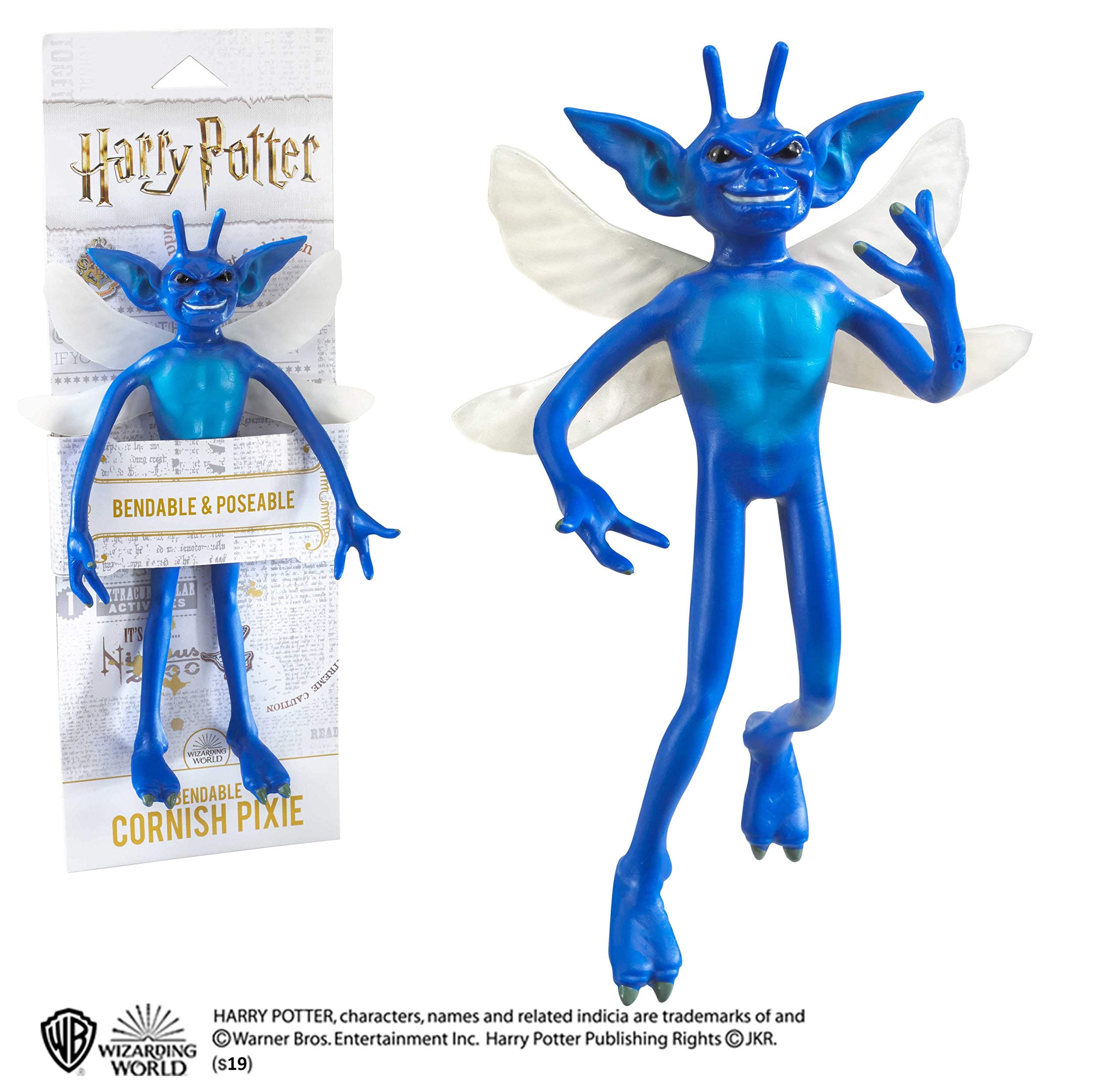 Bendable Cornish Pixie Figure by Officially Licensed 7 in (18 cm) Harry Potter Bendable Toy Posable Collectable Chamber of Secrets Doll Figure - for Kids and Adults