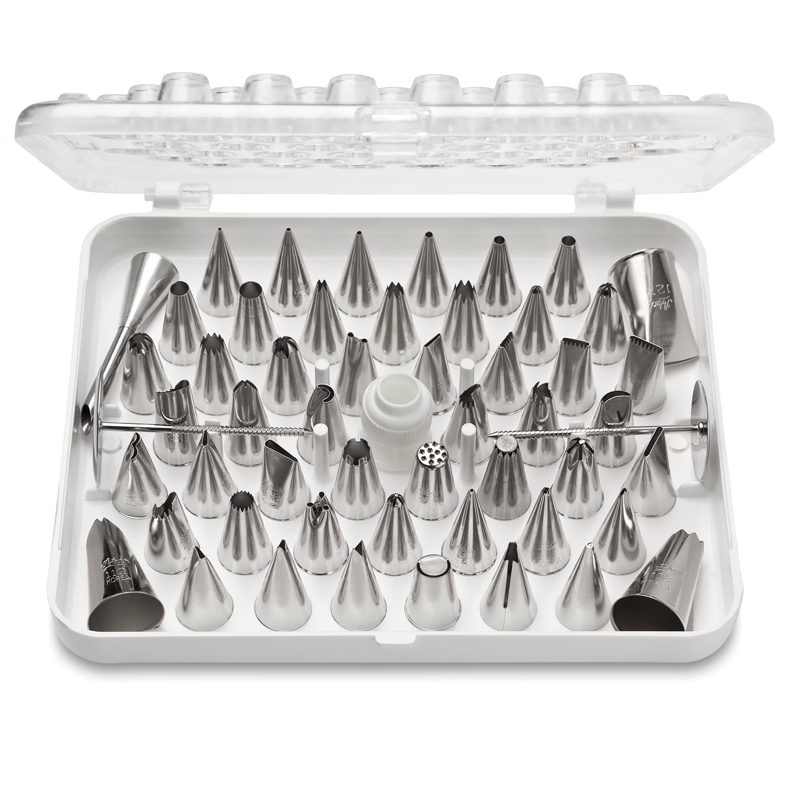 Cake, 783 55 pc Decorating Tip Set, Silver