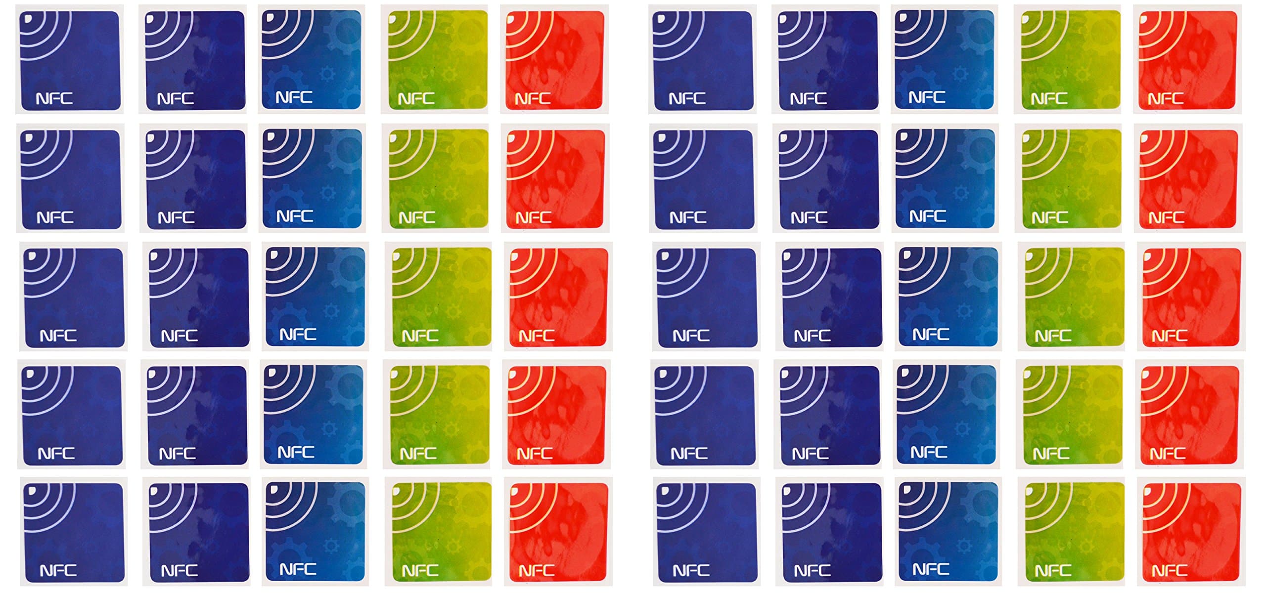 MetaTag Android Writeable & Programmable Large Capacity NFC Tags Stickers - Pack of 50 (137bits)