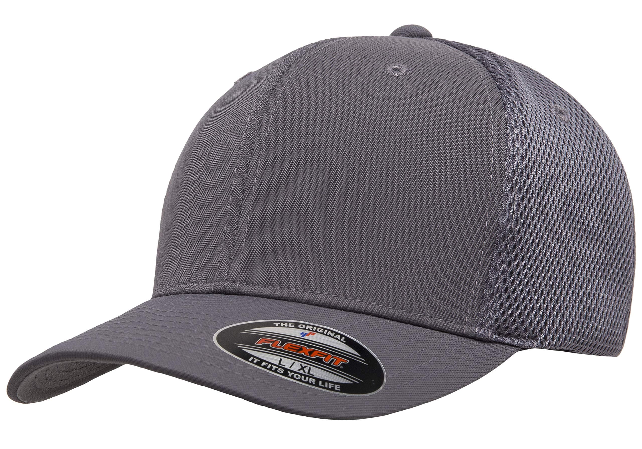 Two-Tone Stretch Mesh Fitted Cap Hat