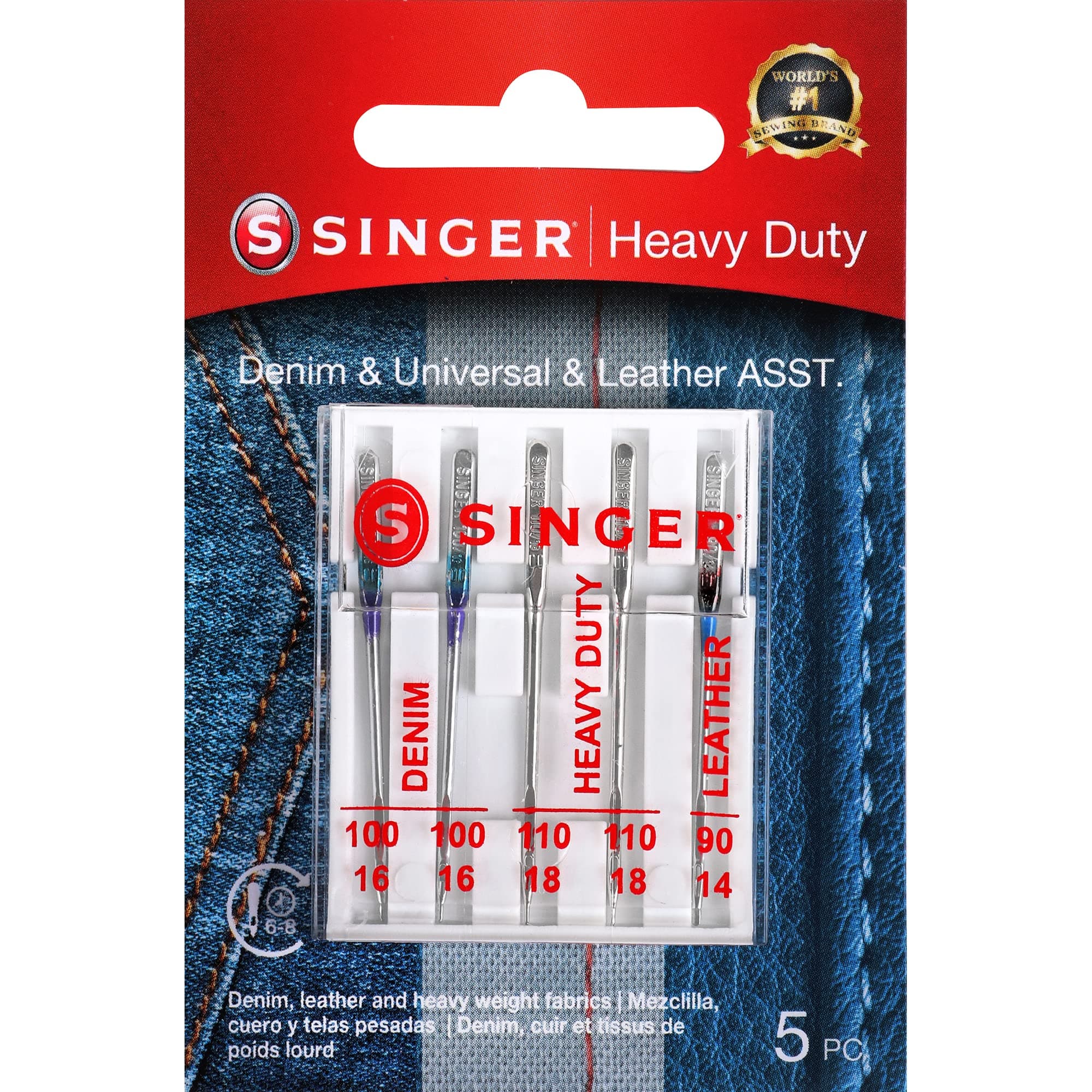 Universal Heavy Duty Machine Needle-5/Pkg