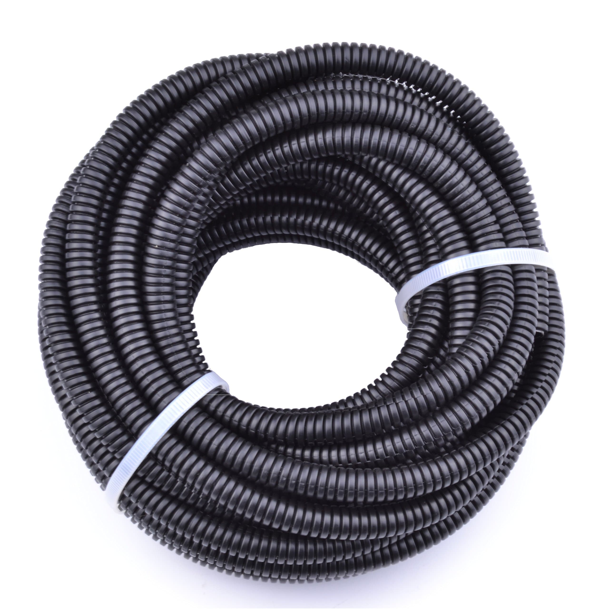 30FT Polypropylene Split Wire Loom Tubing Computer Cable Management Wire Cover Electrical Cord Hider Hose Protector Prevent Chewing Tube ((3/8" (10mm)))